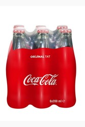 Coca Cola Gazlı İçecek Cam Şişe 6 ad 200 cc - COCA-COLA