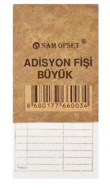 Dilman Sam Ofset Adisyon Fişi Büyük - 1