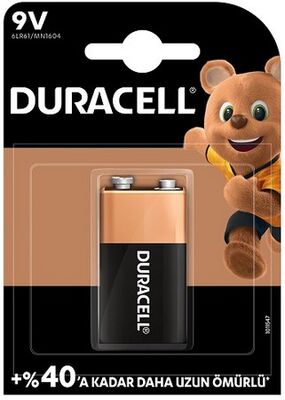 Duracell 9 Volt Pil Tekli - 1