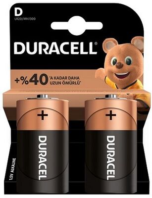 Duracell Büyük Boy Pil D 2 li - 1