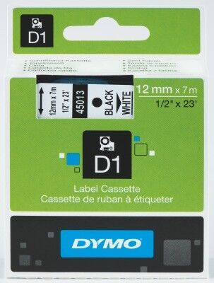 Dymo D1 Şerit, 12mm x 7 mt - 1
