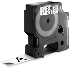 Dymo D1 Yedek Şerit, 19 mm x 7 mt, Beyaz/ Siyah (45803) - DYMO