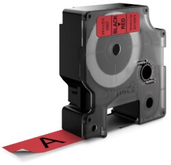 Dymo D1 Yedek Şerit, 19 mm x 7 mt, Kırmızı/ Siyah ( 45807) - DYMO