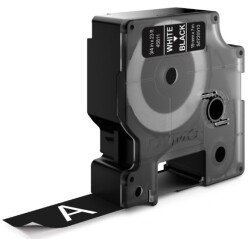 Dymo D1 Yedek Şerit, 19 mm x 7 mt, Siyah/Beyaz (45811) - DYMO