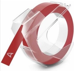 Dymo Kabartma Şerit, 9 mmx3 mt, Kırmızı - DYMO