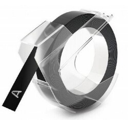 Dymo Kabartma Şerit, 9 mmx3 mt, Siyah - DYMO