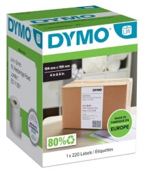 Dymo LW 4XL Ekstra Geniş Sevkiyat Etiketi, 220 Etiket 104x159 mm - DYMO