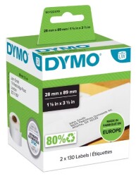 Dymo LW Adres Etiketi, 260 Etiket 89 x 28mm (99010) - DYMO