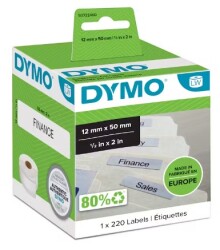 Dymo LW Askılı Dosya Etiketi, 220 Etiket 50x12mm (99017) - DYMO
