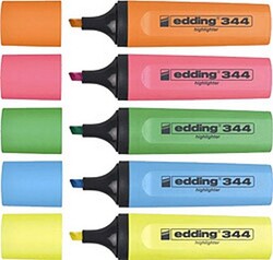 Edding 344 Fosforlu Kalem Takımı 5 Renk - 2