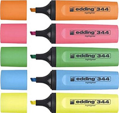 Edding 344 Fosforlu Kalem Takımı 5 Renk - 2