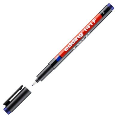 Edding E-141 F Asetat Kalemi 0,6 mm Mavi - 1