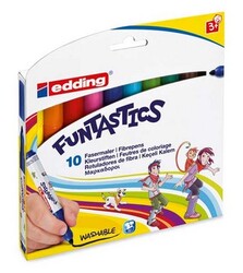 Edding Funtastics Jumbo Keçeli Kalem Takımı 10 Renk - 1