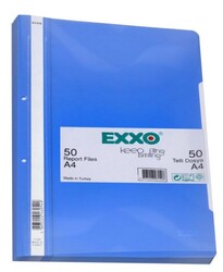 Exxo Plastik Telli Dosya Mavi 50 li - EXXO