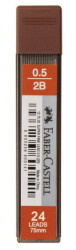 Faber-Castell 0,5 mm Min 2B 75 mm 24 Lü - FABER-CASTELL