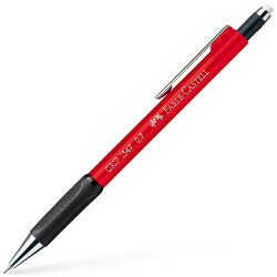 Faber-Castell 1347 Grip Mekanik Kurşun Kalem, Kırmızı 0,7 mm - FABER-CASTELL