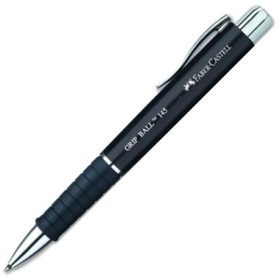 Faber-Castell 1456 Grip Ball Tükenmez Kalem 0,8 mm, Siyah - 1