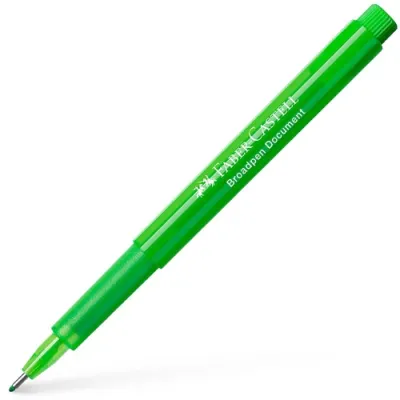 Faber-Castell 1554 Broadpen Keçe Uç Kalem, Açık Yeşil 0,8 mm - 1