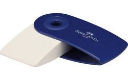 Faber-Castell 182411 Sllve Mini Mavi Silgi - FABER-CASTELL