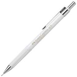 Faber-Castell 2317 Fine Mekanik Kurşun Kalem, Beyaz 0,7 mm - FABER-CASTELL
