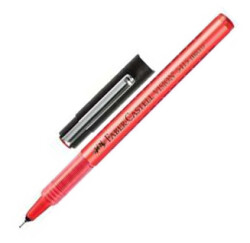 Faber-Castell 5415 Vision İğne Uç Roller Kalem, Kırmızı - FABER-CASTELL