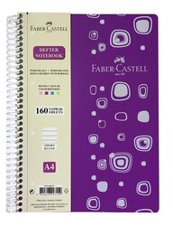 Faber-Castell A4 PP Kapak Defter Çizgili 160 yp Mor