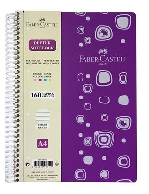 Faber-Castell A4 PP Kapak Defter Çizgili 160 yp - 1