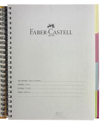 Faber-Castell A4 Spiralli Sert Kapak 4 Konulu (3 Kareli +1 Çizgili) Defter 120 yp - 3