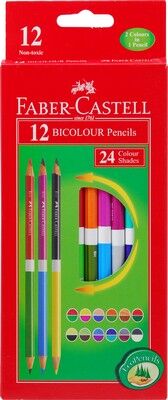 Faber-Castell Bicolor Boya Kalemi 24 Renk - 1