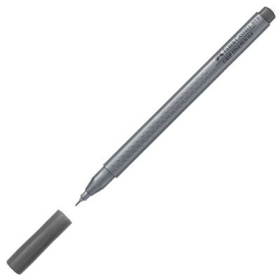 Faber-Castell Grip Finepen Keçe Uç Kalem, Gri 0,4 mm - 1