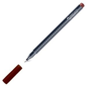 Faber-Castell Grip Finepen Keçe Uç Kalem, Kahverengi 0,4 mm - 1