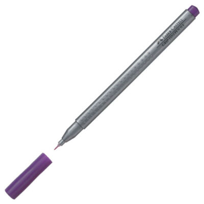 Faber-Castell Grip Finepen Keçe Uç Kalem, Mor 0,4 mm - 1