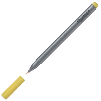 Faber-Castell Grip Finepen Keçe Uç Kalem, Sarı 0,4 mm - 1