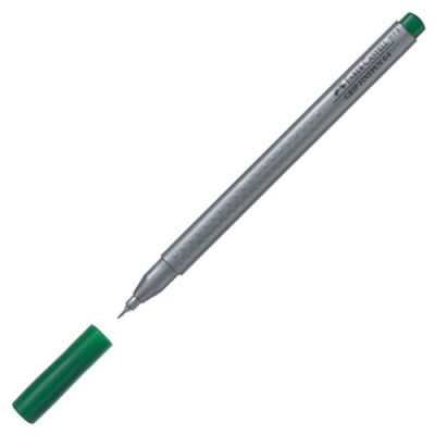 Faber-Castell Grip Finepen Keçe Uç Kalem, Yeşil 0,4 mm - 1