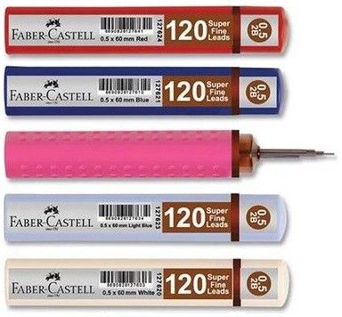 Faber-Castell Grip Min 0,5 mm 2B 60 mm, Kırmızı 120 li - 1
