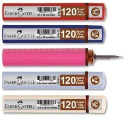 Faber-Castell Grip Min 0,5 mm 2B 60 mm, Mavi 120 li - FABER-CASTELL