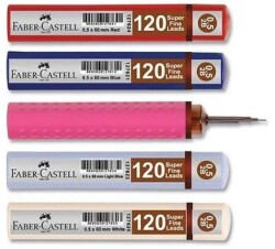 Faber-Castell Grip Min 0,5 mm 2B 60 mm, Pembe 120 li - FABER-CASTELL