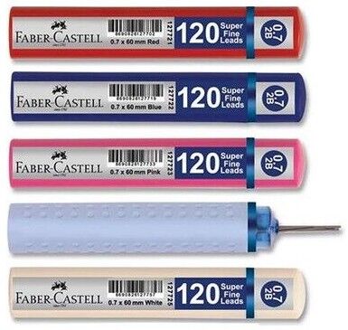Faber-Castell Grip Min 0,7 mm 2B 60 mm, Beyaz 120 li - 1