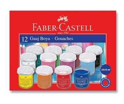 Faber-Castell Guaj Boya Takımı Şişe 12 Renk - 1