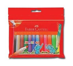 Faber-Castell Jumbi-Neon Floresan Markör 12 Renk - FABER-CASTELL