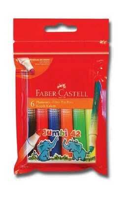 Faber-Castell Jumbi-Neon Floresan Markör 6 Renk - 1