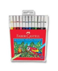 Faber-Castell Keçeli Boya Kalem Takımı 12 Renk - 1