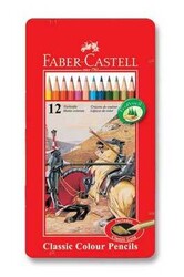 Faber-Castell Kuru Boya Kalem Takımı Metal Kutu 12 Renk - FABER-CASTELL