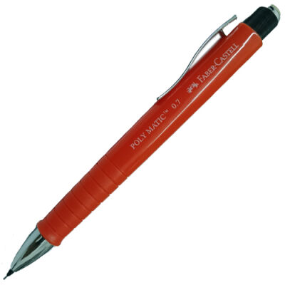 Faber-Castell Metalik Poly Matic Mekanik Kurşun Kalem, Turuncu 0,7 mm - 1