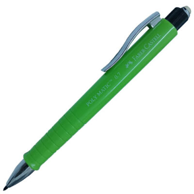 Faber-Castell Metalik Poly Matic Mekanik Kurşun Kalem, Yeşil 0,7 mm - 1