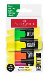 Faber-Castell Mini Fosforlu Kalem Textliner 4 Renk - FABER-CASTELL