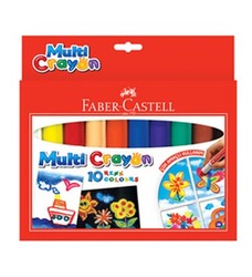 Faber-Castell Multi Crayon Pastel 10 Renk - 1