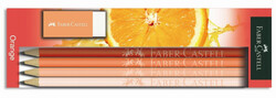 Faber-Castell Orange Kurşun Kalem 4 lü + Silgi Seti - 1