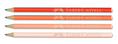 Faber-Castell Orange Kurşun Kalem 4 lü + Silgi Seti - 2