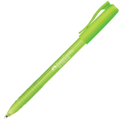 Faber-Castell Renkli Tükenmez Kalem, Açık Yeşil - 1
